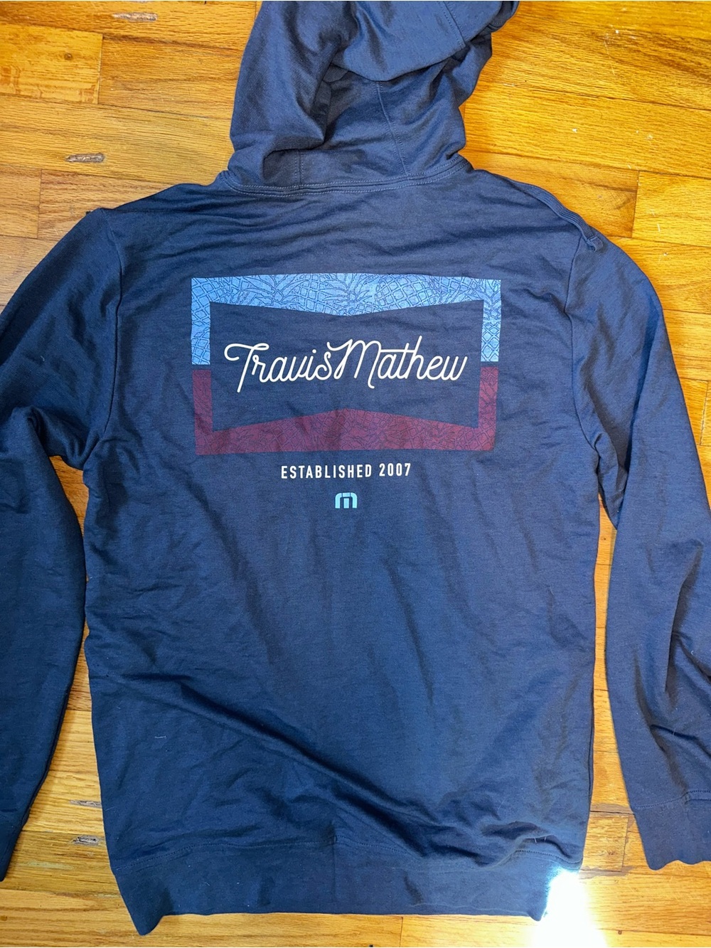 Travis Mathew Navy Pullover Lightweight Hoodie Men’s small